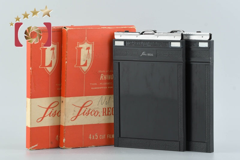 Lisco REGAL II 4x5 Cut Film Holder x2 w/ Box