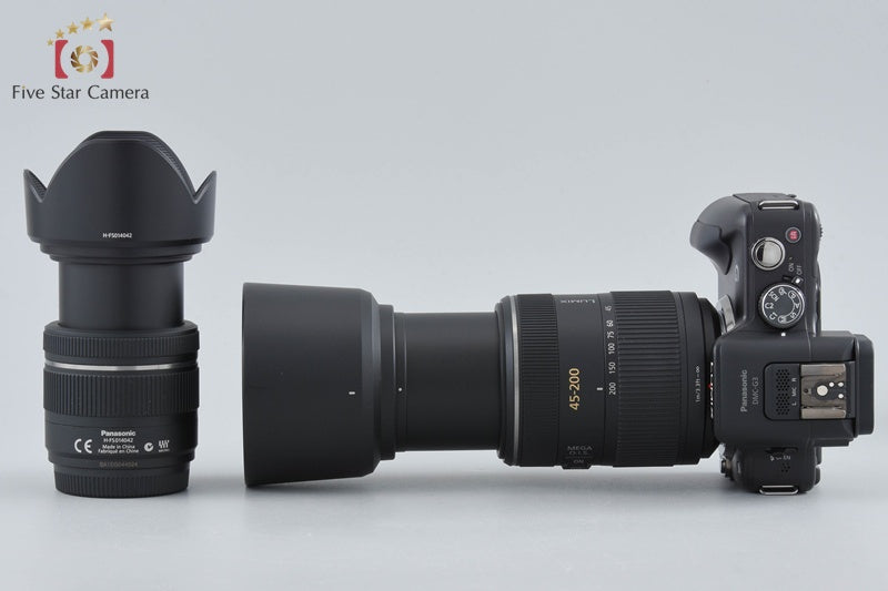 Panasonic LUMIX DMC-G3 Black 16.0MP 14-42 45-200 Lenses [Japanese Language Only]