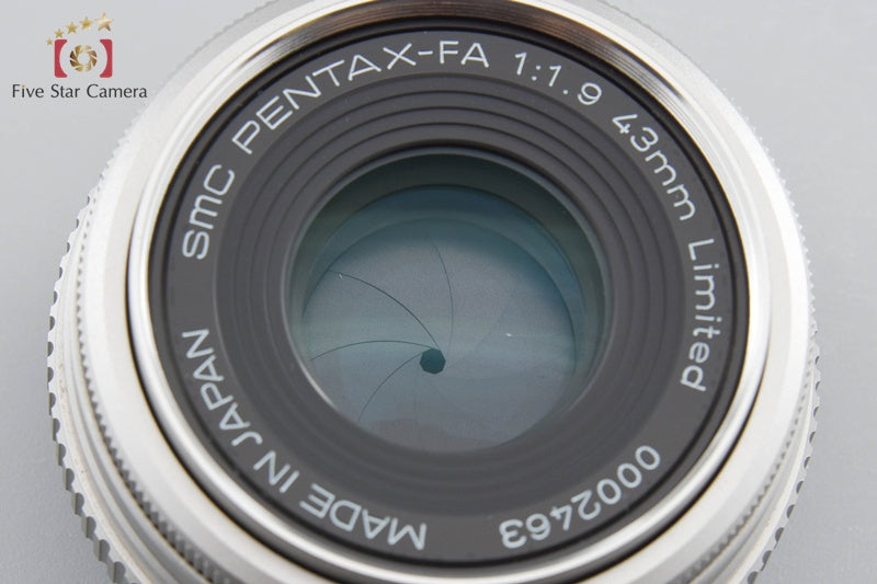 PENTAX SMC FA 43mm f/1.9 Limited Silver