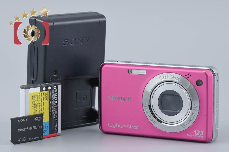 Sony Cyber-Shot DSC-W220 Pink 12.1 MP Digital Camera [Japanese Language Only]