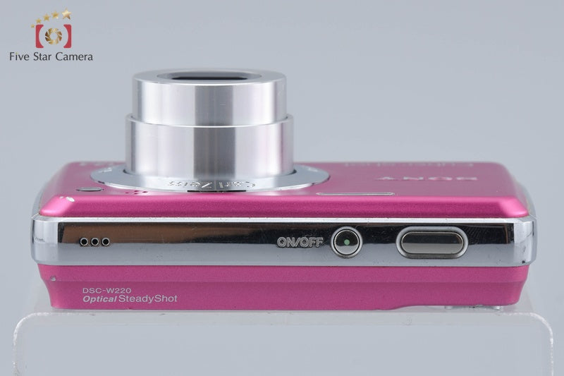 Sony Cyber-Shot DSC-W220 Pink 12.1 MP Digital Camera [Japanese Language Only]
