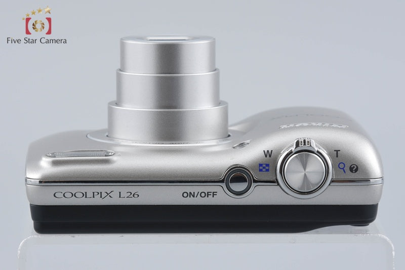 Nikon COOLPIX L26 Silver 16.1 MP Digital Camera