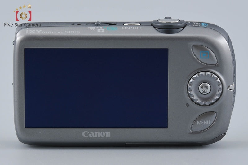 Canon IXY Digital 510 IS Silver 12.1 MP Digital Camera w/ Box