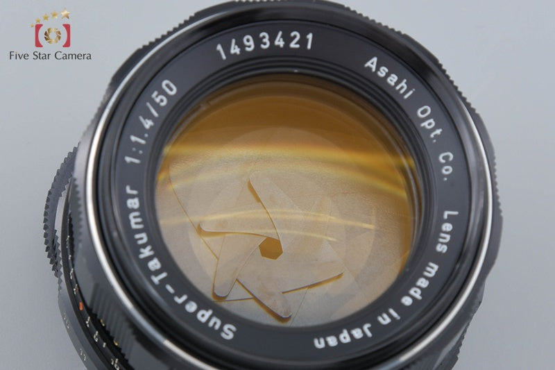 PENTAX Super-Takumar 50mm f/1.4 Early Model 8 Elements M42 Mount