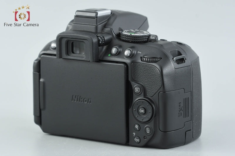 Nikon D5300 Black 24.2 MP DSLR Camera 18-55 55-200 VR Lenses