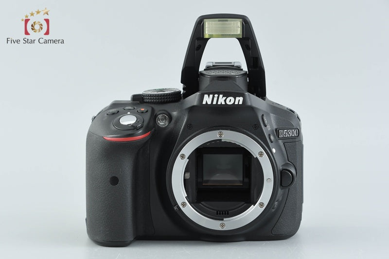 Nikon D5300 Black 24.2 MP DSLR Camera 18-55 55-200 VR Lenses