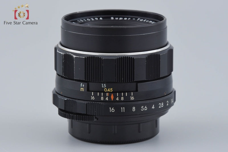 PENTAX Super-Takumar 50mm f/1.4 Early Model 8 Elements M42 Mount
