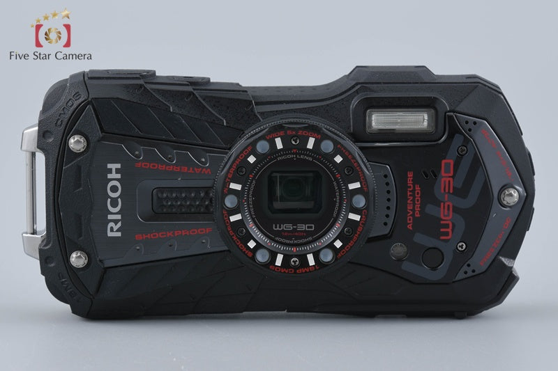 "Count 3,081" Ricoh Pentax WG-30 Ebony Black 16.0 MP Waterproof Action Camera