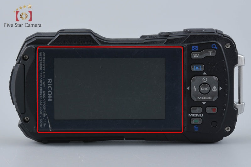 "Count 3,081" Ricoh Pentax WG-30 Ebony Black 16.0 MP Waterproof Action Camera