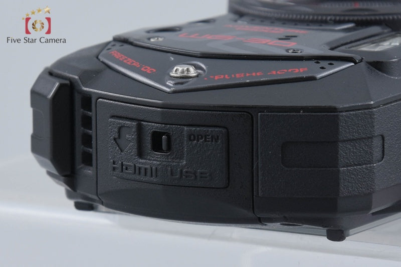 "Count 3,081" Ricoh Pentax WG-30 Ebony Black 16.0 MP Waterproof Action Camera
