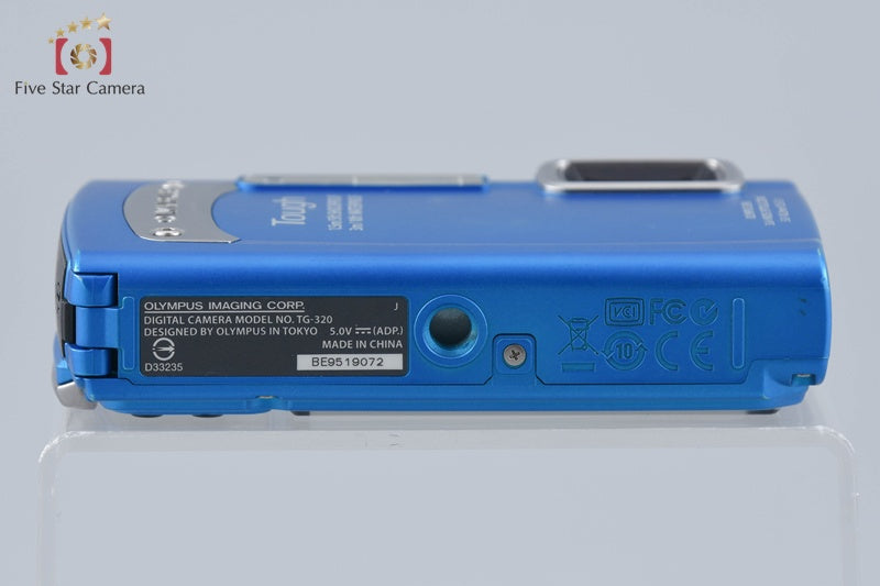 "Shutter count 893" Olympus TOUGH TG-320 Blue 14.0 MP Digital Camera