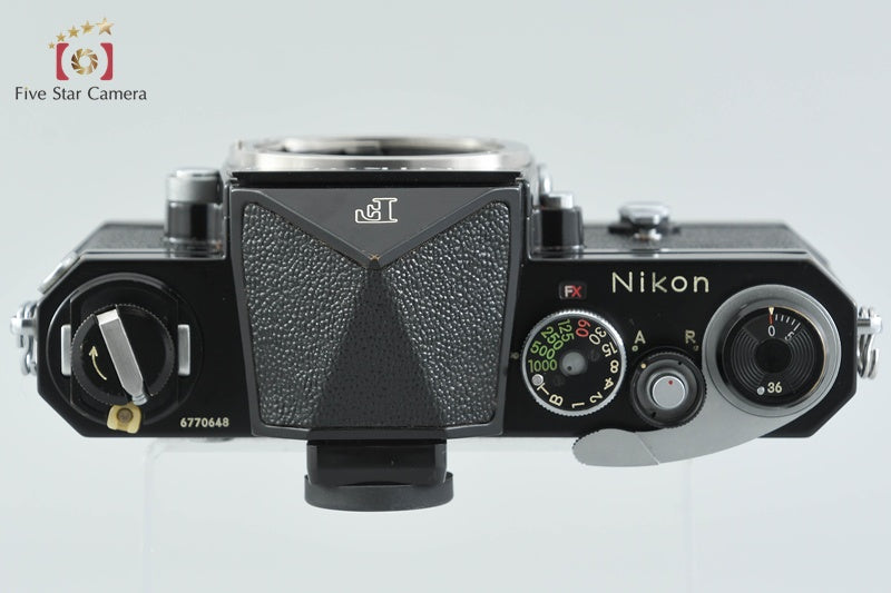 Nikon F Eye Level Black Mid Model 35mm SLR Film Camera Body