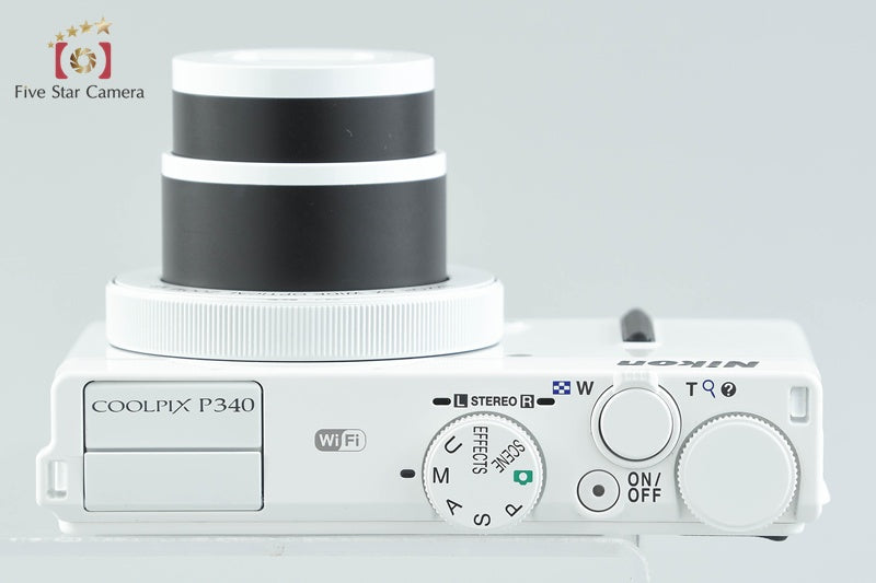 Nikon COOLPIX P340 White 12.1 MP Digital Camera
