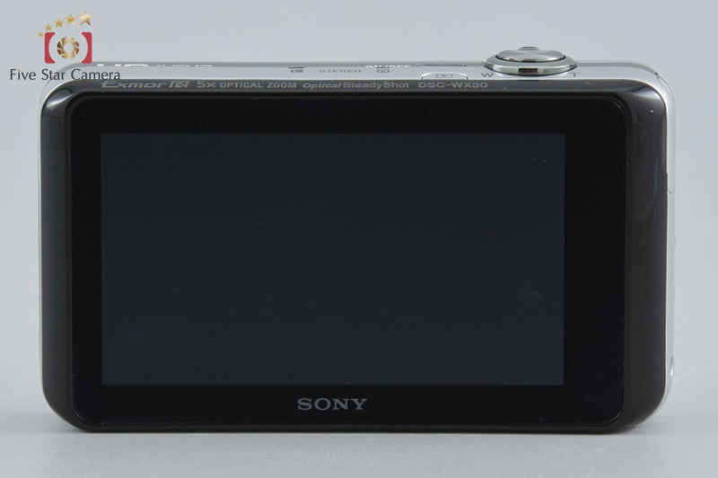 SONY Cyber-shot DSC-WX30 Silver 16.2 MP Digital Camera [Japanese Language Only]