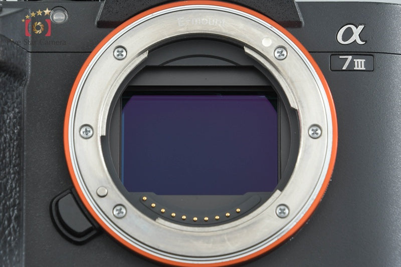 SONY α7III ILCE-7M3 Black 24.2 MP Mirrorless Camera [Japanese Language Only]