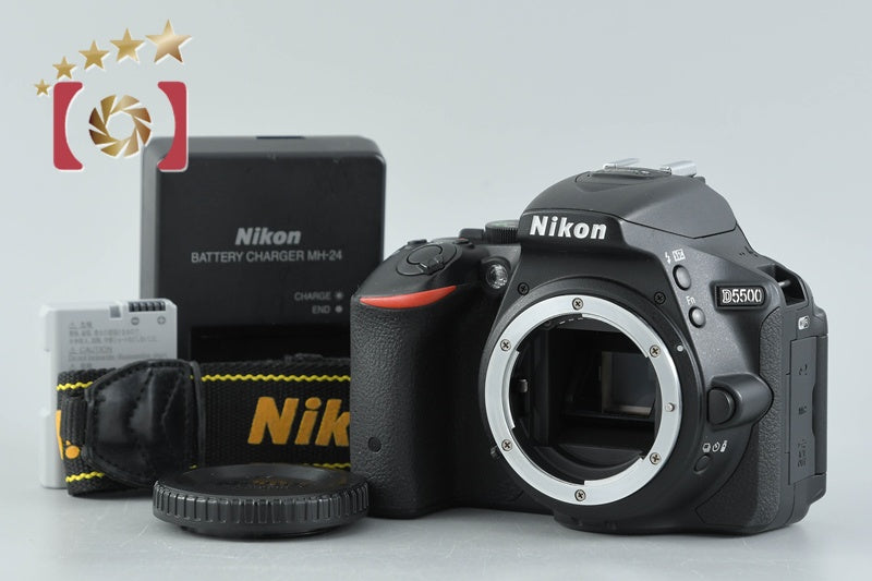 Nikon D5500 Black 24.2 MP Digital SLR Camera Body