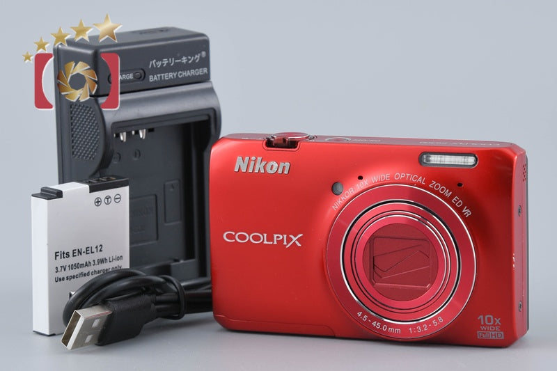 Nikon COOLPIX S6300 Urban Red 16.0 MP Digital Camera