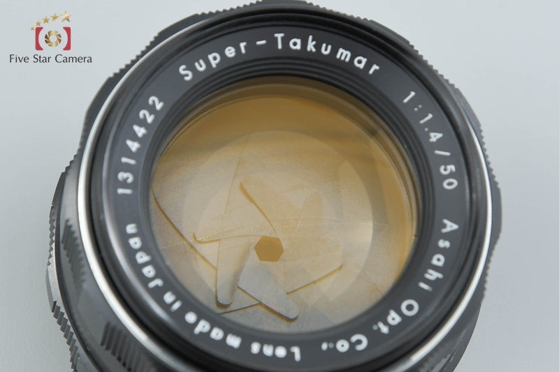 PENTAX Super-Takumar 50mm f/1.4 Early Model 8 Elements M42 Mount