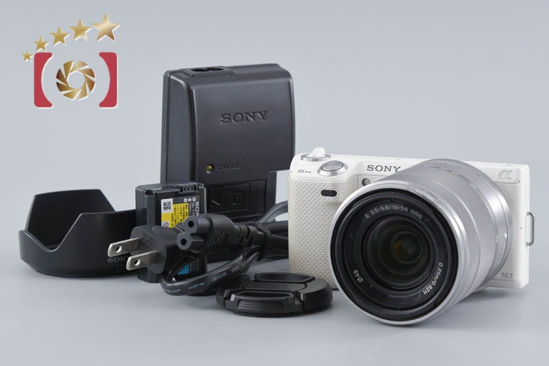 Sony α NEX-5N White 16.1 MP Digital Camera 18-55 Lens [Japanese Language Only]