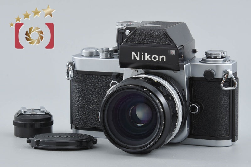 Nikon F2 Photomic Silver 35mm SLR + NIKKOR-O.C Auto 35mm f/2 Non Ai Lens
