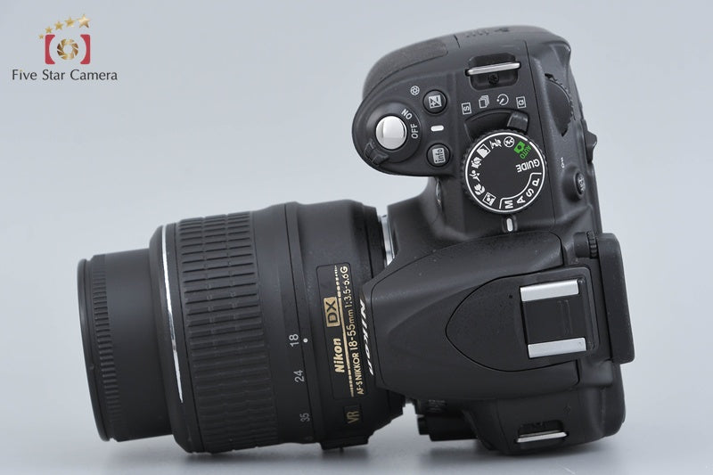 "Shutter count 2,090" Nikon D3100 Black 14.2 MP Digital SLR Camera 18-55 VR Lens
