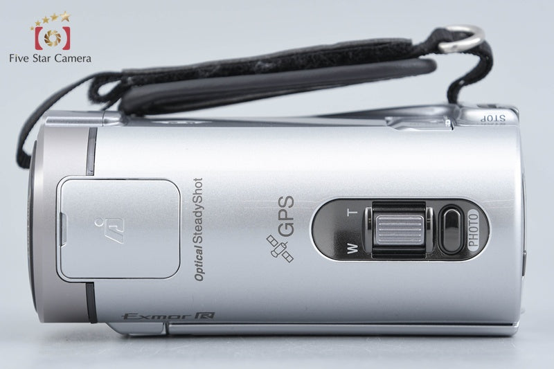 Sony Handycam HDR-CX370V Silver Full HD Camcorder [Japanese Language Only]