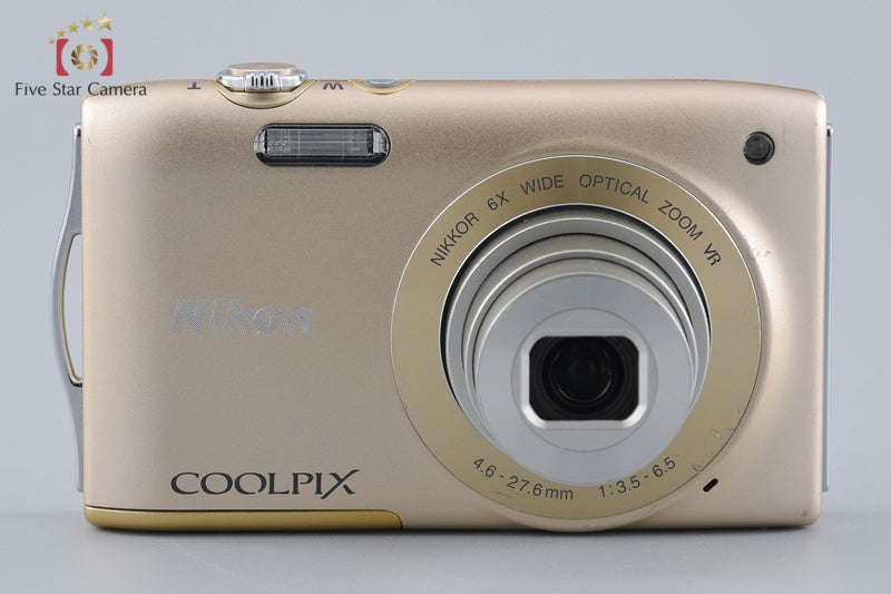 Nikon COOLPIX S3300 Sweet Gold 16.0 MP Digital Camera
