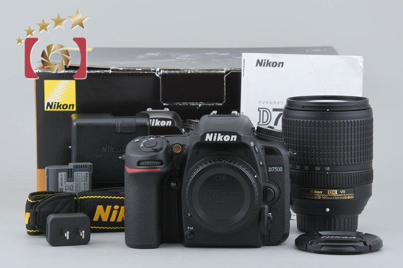 "Count 3,017" Nikon D7500 20.9 MP Digital SLR Camera 18-140 VR Lens w/ Box
