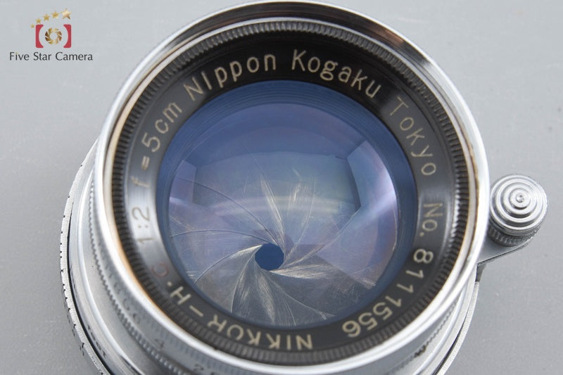 Nikon NIKKOR-H.C 50mm f/2 L39 LTM Leica Thread Mount Lens