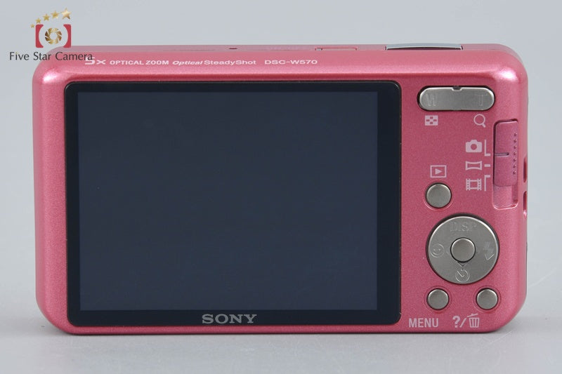 Sony Cyber-Shot DSC-W570 Pink 16.1 MP Digital Camera [Japanese Language Only]