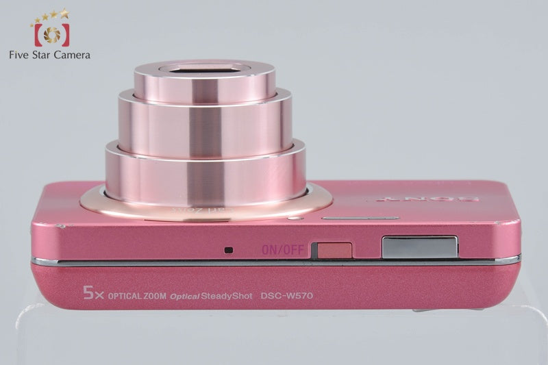 Sony Cyber-Shot DSC-W570 Pink 16.1 MP Digital Camera [Japanese Language Only]