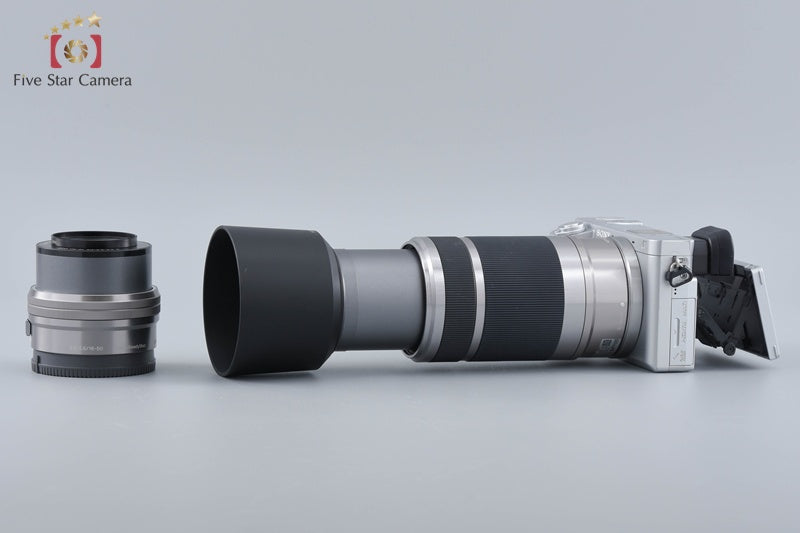Sony Alpha α6400 ILCE-6400 Silver 16-50 55-210 Lenses [Japanese Language Only]