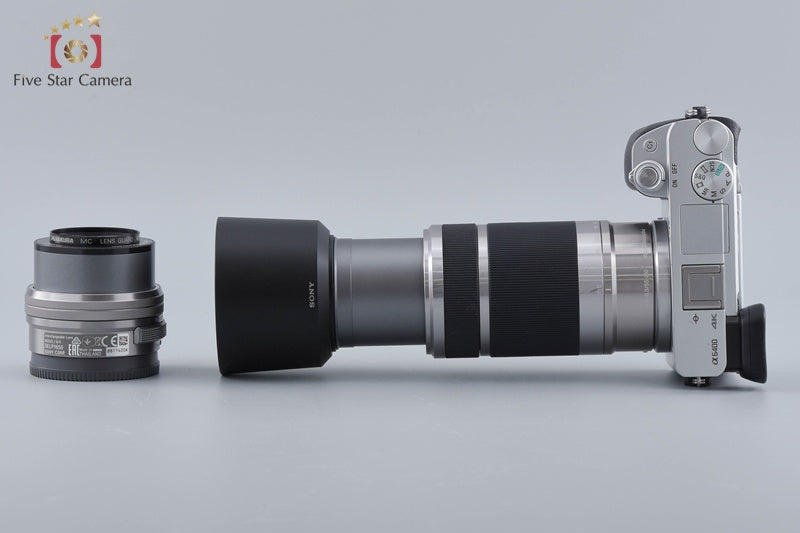 Sony Alpha α6400 ILCE-6400 Silver 16-50 55-210 Lenses [Japanese Language Only]