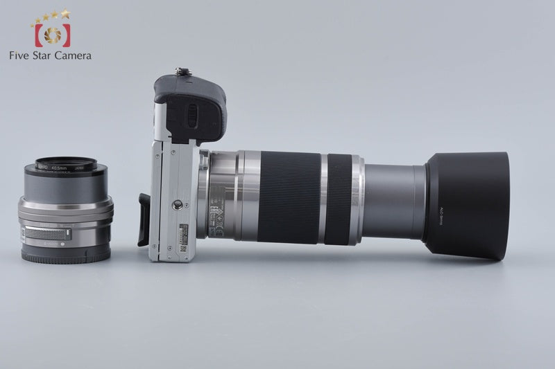 Sony Alpha α6400 ILCE-6400 Silver 16-50 55-210 Lenses [Japanese Language Only]