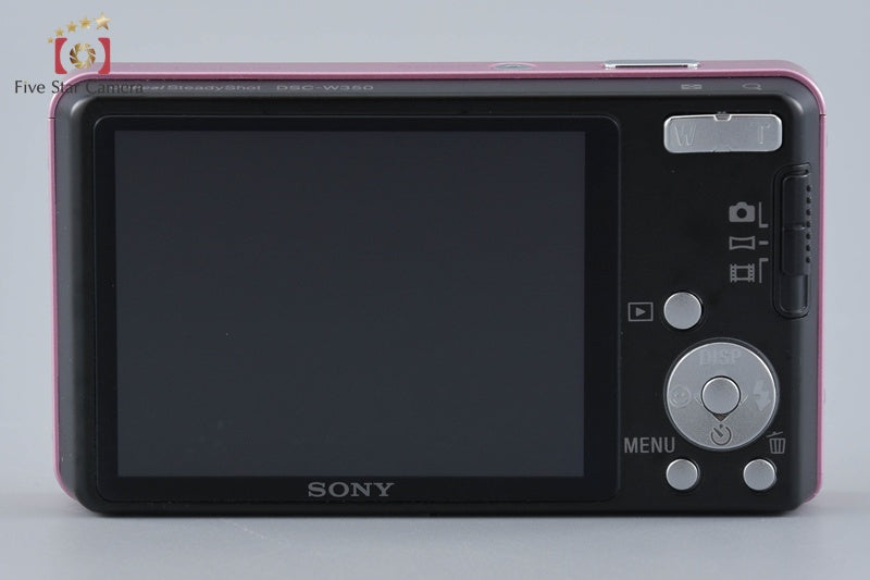 Sony Cyber-shot DSC-W350 Pink 14.1 MP Digital Camera [Japanese Language Only]