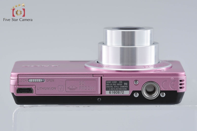 Sony Cyber-shot DSC-W350 Pink 14.1 MP Digital Camera [Japanese Language Only]