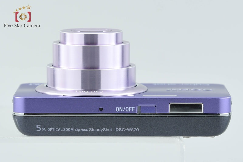Sony Cyber-Shot DSC-W570 Violet 16.1 MP Digital Camera [Japanese Language Only]