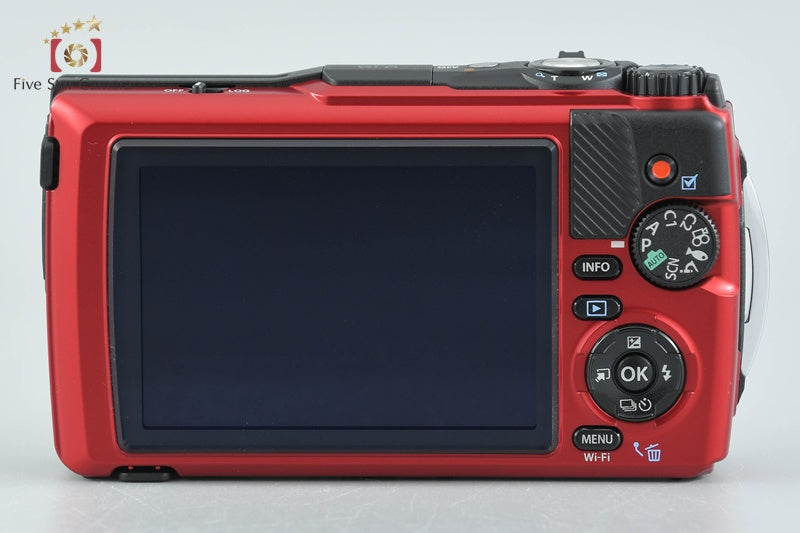 "Count 135" OM SYSTEM Olympus Tough TG-7 Red 12.0 MP Digital Camera w/ Box