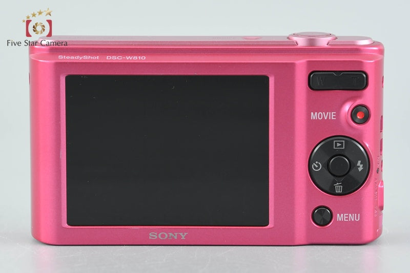 Sony Cyber-Shot DSC-W810 Pink 20.1 MP Digital Camera [Japanese Language Only]
