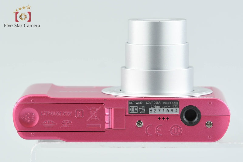 Sony Cyber-Shot DSC-W810 Pink 20.1 MP Digital Camera [Japanese Language Only]