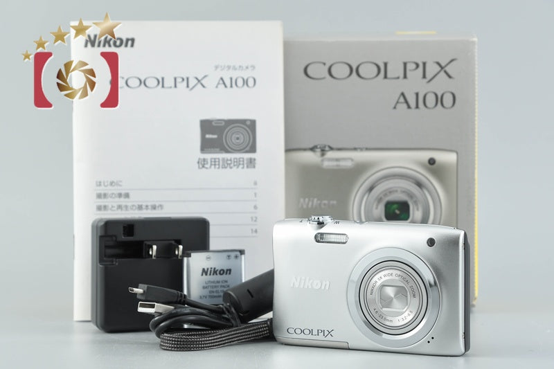 Nikon COOLPIX A100 Silver 20.0 MP Digital Camera w/ Box