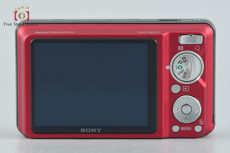 SONY Cyber-shot DSC-W270 Red 12.1 MP Digital Camera [Japanese Language Only]