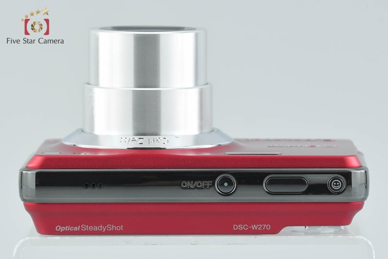 SONY Cyber-shot DSC-W270 Red 12.1 MP Digital Camera [Japanese Language Only]