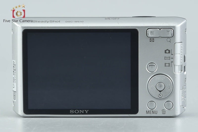 Sony Cyber-Shot DSC-W610 Silver 14.1 MP Digital Camera [Japanese Language Only]