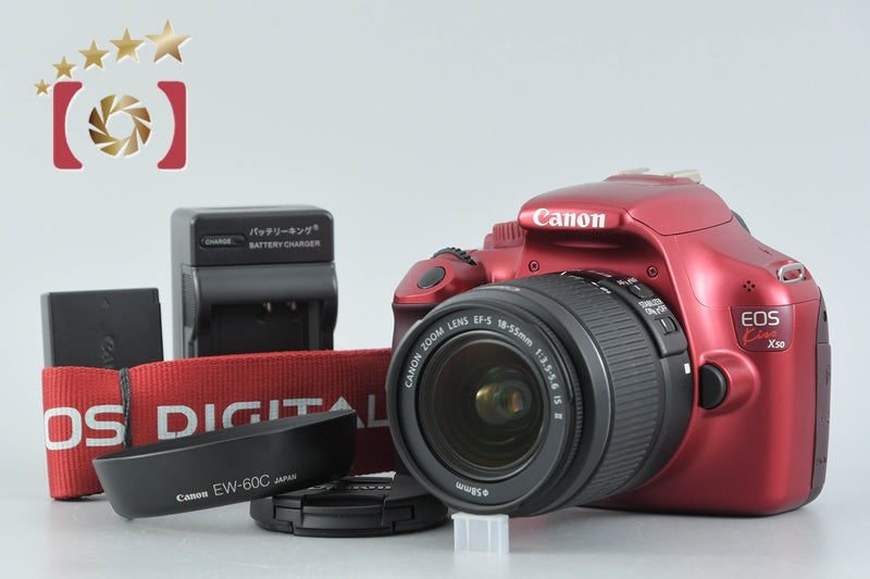 "Count 164" Canon EOS Kiss X50 / Rebel T3 / 1100D Red 12.2 MP 18-55 Lens