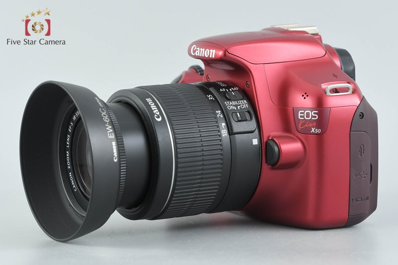 "Count 164" Canon EOS Kiss X50 / Rebel T3 / 1100D Red 12.2 MP 18-55 Lens