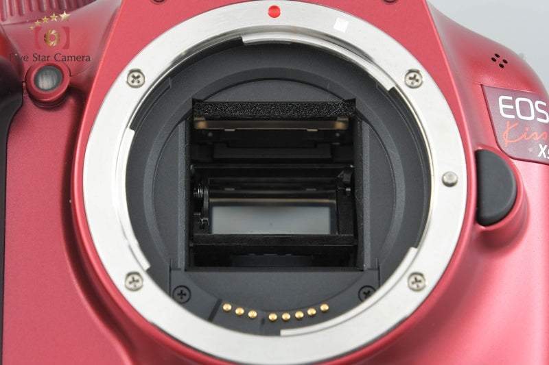 "Count 164" Canon EOS Kiss X50 / Rebel T3 / 1100D Red 12.2 MP 18-55 Lens
