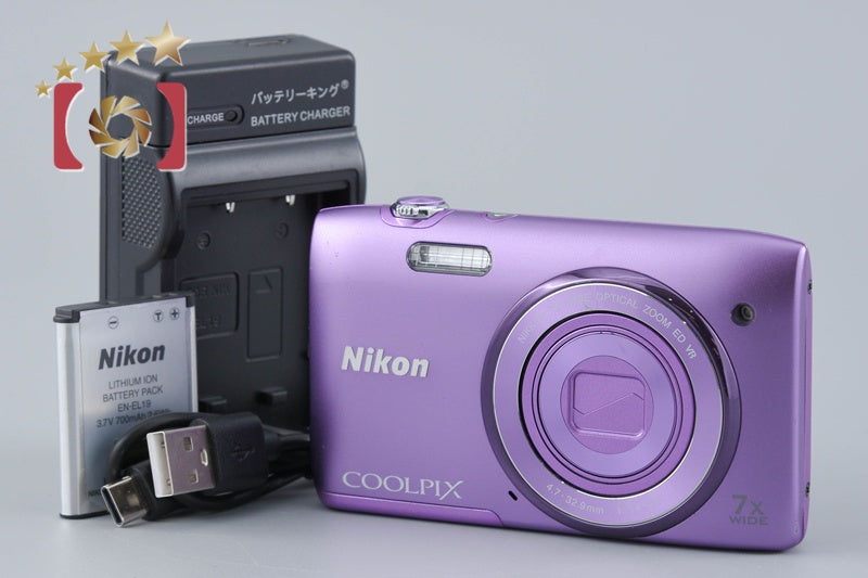 Nikon COOLPIX S3500 Orchid Purple 20.0 MP Digital Camera