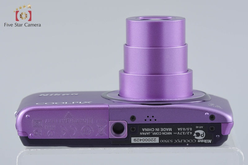 Nikon COOLPIX S3500 Orchid Purple 20.0 MP Digital Camera