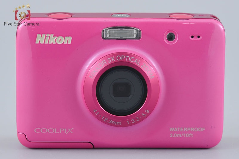 Nikon COOLPIX S30 Pink 10.1 MP Waterproof Digital Camera